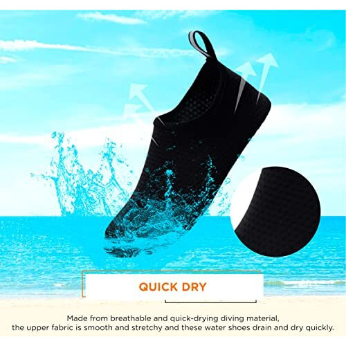 Lify Barefoot Water Aqua Shoes For Men, Women - Non-Slip Quick-Dry Skin Shoes, Sand Socks For Swimming, Beach, Yoga, Diving