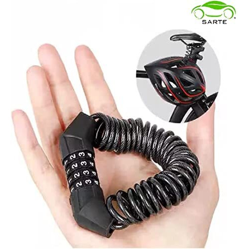 Sarte Multi-Use Lock For Bike, Cycle, Helmet, Luggage, Anti Lock With Advance Cable Wire Lock | Unfinished (Multi)