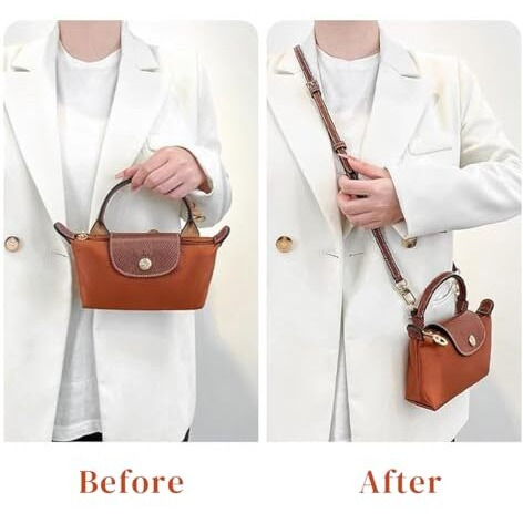 Palay Shoulder Strap For Bag Fashion Shoulder Strap For Crossbody Bag Brown Satchel Shoulder Strap 47'' Adjustable Equick Release Shoulder Strap Bag Modification Diy Shoulder Strap Kit