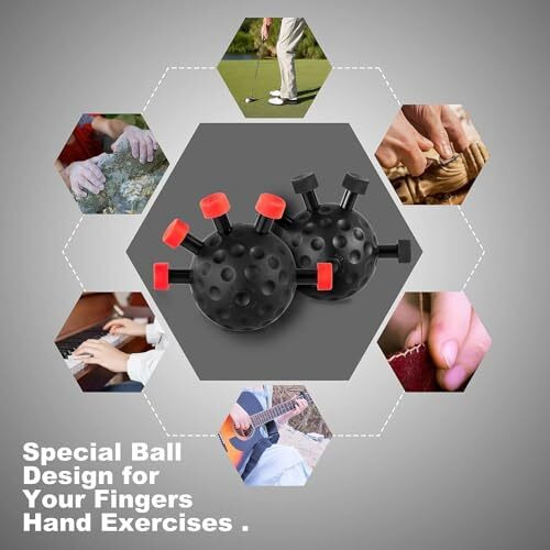 Pryfil Ultimate Finger Exerciser Strength Trainer Exercise Ball Hand Strengthener Hand Balls Workout Equipment For Men & Women (Black Heavier Finger) Abs (Acrylonitrile Butadiene Styrene)