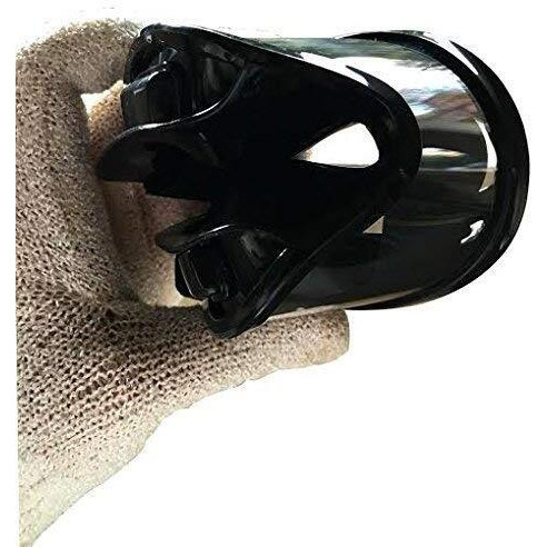 7Trees Adult Motorbike Atv / Dirt Bike Racing Transparent Goggles With Adjustable Strap - Black