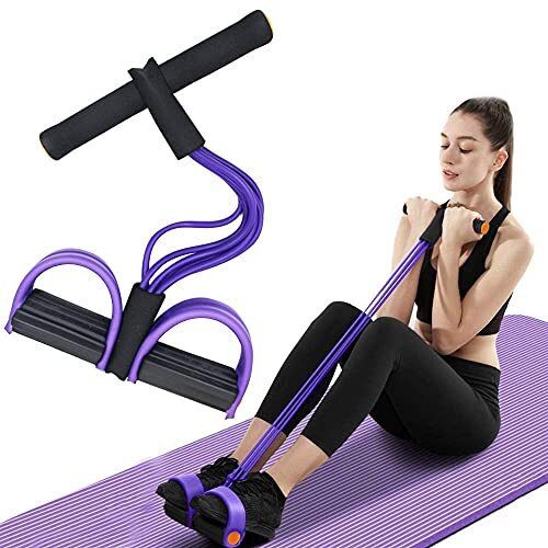 Quxis Pull Reducer Training Bands 4 Tubes Body Trimmer Pedal Exerciser Yoga Crossfit Exercise, Arm Exercise, Tummy Body Building Training Men And Women (Reducer)