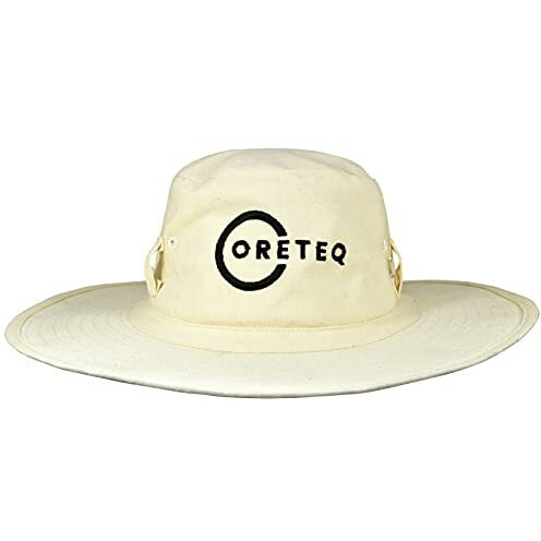 Coreteq 100% Cotton Canvas Cricket Panama Sun Hat Lightweight Brim With Loops (X-Large, X_L)