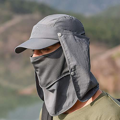 Gustave Mens Sun Hat Wide Brim Summer Sun Cap Uv Protection Fishsing Hat Foldable Bucket Hat Sun Protection Caps Outdoor (Deep Grey)
