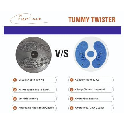 First Choice Tummy Twister, Tummy Trimmer, Abs Roller & Shaper, Exercise Machine, Non-Slip Surface