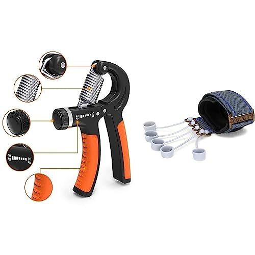 Gadget Deals Combo Of - Hand Grip | Finger Exerciser | Finger Extension | Hand Gripper | Finger Gripper | Finger Strengthener For Men And Women