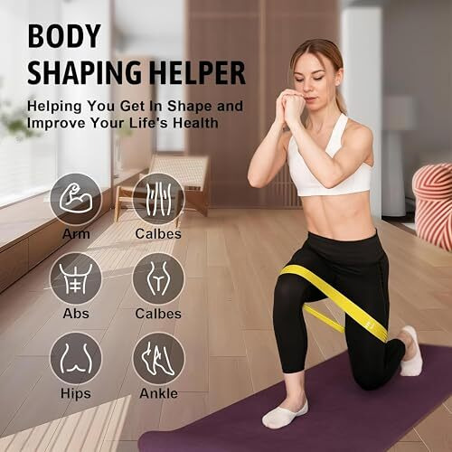 Clapone 2 Pcs Resistance Bands For Workout Elastic Exercise Loops For Yoga, Physical Therapy & Strength Training Yoga & Exercise Resistance Bands Loop Bands Strength, Toning & Flexibility (Multicolor)
