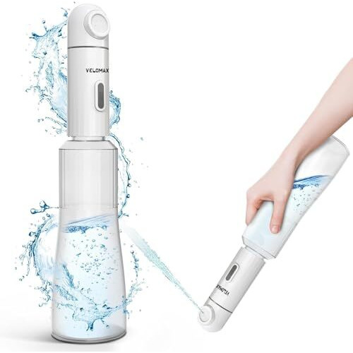 Velomax Portable Travel Bidet With 2 Pressure Options , Ipx7 Waterproof Electric Rechargeable Mini Handheld Spray For Women & Men, Adjustable Speed, Hygienic Cleaning, Postpartum & Baby Care