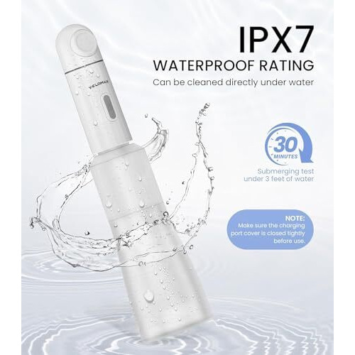 Velomax Portable Travel Bidet With 2 Pressure Options , Ipx7 Waterproof Electric Rechargeable Mini Handheld Spray For Women & Men, Adjustable Speed, Hygienic Cleaning, Postpartum & Baby Care