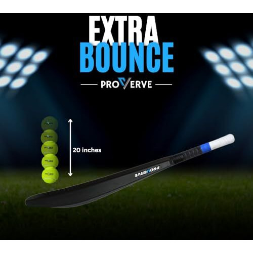 Proverve Cricket Turf Bat | Full Size Cricket Bat With Cover | Heavy Duty 850G Premium Plastic Tennis Bat With Cover And Performance Grip, Bats For Tournament Matches (Pack Of 1)