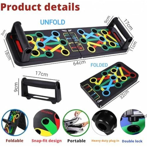 Ag Lifestyle Products Push Up Board 15 In 1 Push Up Board Fitness Equipment Home Gym Equipment For Men Women Push Up Stand Exercise Equipment With Free 1 Wrist Band And 1 Hand Gripper