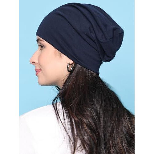 Vimal Jonney Women's Cotton Cap (Cap_Nvy001_Blue_Free Size)