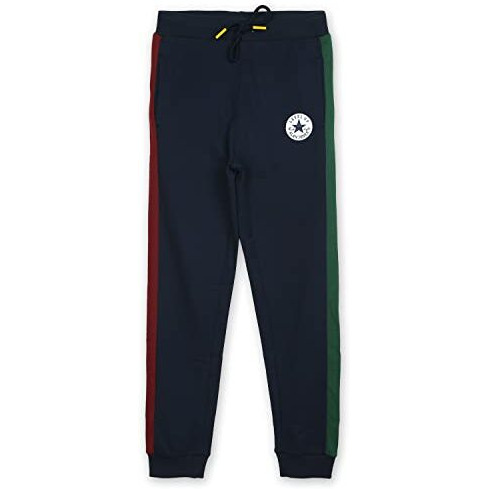 Alan Jones Clothing Boys Solid Cotton High Rise Joggers Track Pant (Navy_15-16 Years)