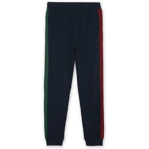 Alan Jones Clothing Boys Solid Cotton High Rise Joggers Track Pant (Navy_15-16 Years)