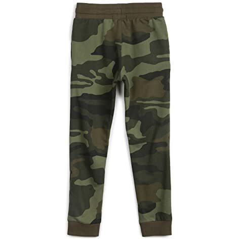 Alan Jones Clothing Boy's Regular Fit Mid Rise Cotton Blend Track Pant (Bjog-P38-Khaki-13.14Yrs_Khaki_13 Years-14 Years)