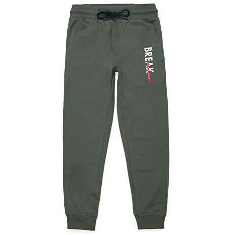 Alan Jones Clothing Boy's Regular Fit High Rise Solid Joggers Track Pant (13 Years-14 Years_Fern)