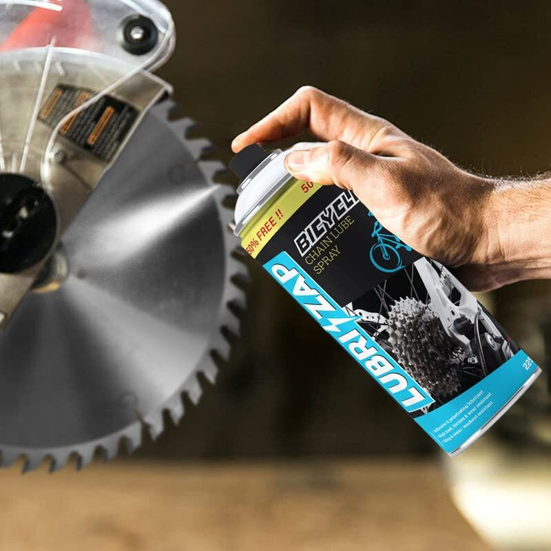 Lubrizap Bicycle Chain Lube Spray | Cycle Chain Lubricant Grease | Wear, Tear, Rust & Corrosion Resistance | Enhanced Bicycle & Bike Performance | Improves Chain Life | 225Ml - Formulation 1X