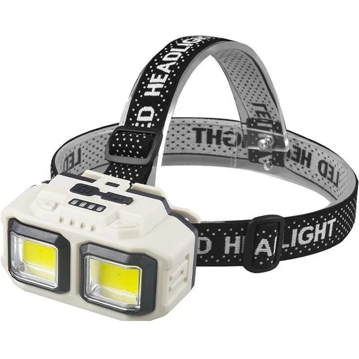 Linist Ultra Bright Waterproof Cree Led Rechargeable Headlamp  Weatherproof Head Torch,Usb Charging, Power Display, And Adjustable Spotlight For Camping, Cycling, Hiking, Caving, And Hunting