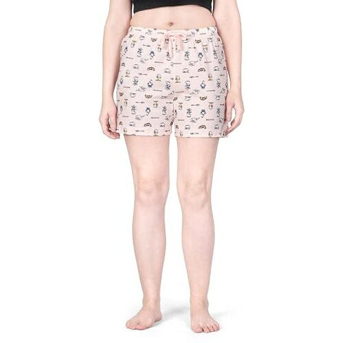 Real Basics Women's Regular Shorts (Rb-W-Shorts-M-P2-S3(Heart+Breakfast)_Multi-Coloured_M)
