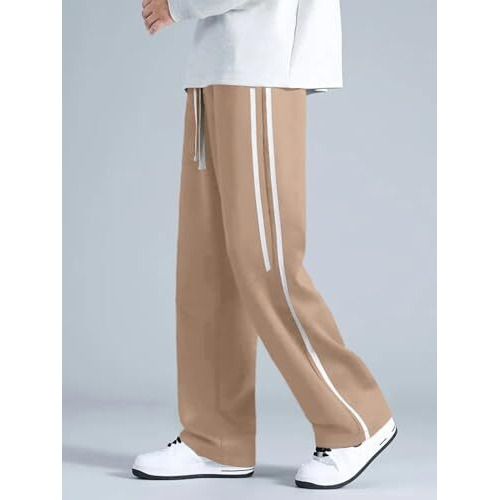 Greciilooks Casual Trousers Pants | Regular Trouser Loose Fit | Sports For Men Stylish Treck Pant | Sweatpants | (Sports | Gym | Yoga) Beige