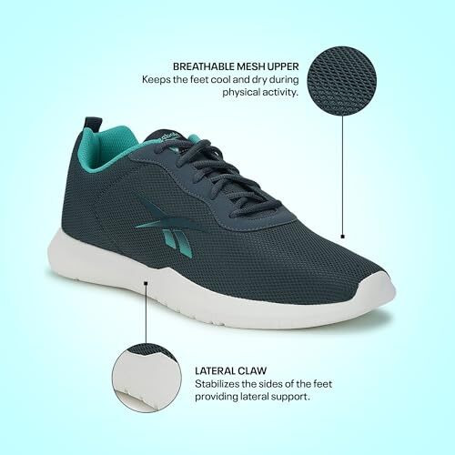 Reebok Mens Flow Advance M Hoops Blue/Classic Teal Running Shoe - 9 Uk (10 Us) (Iq6671)