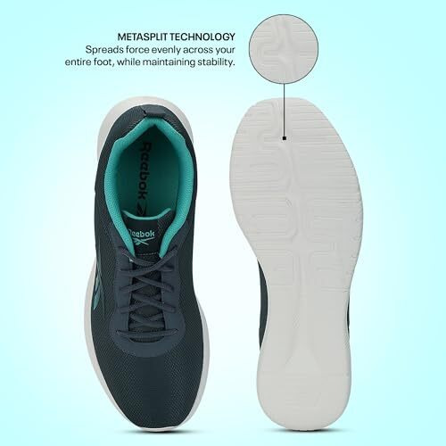 Reebok Mens Flow Advance M Hoops Blue/Classic Teal Running Shoe - 9 Uk (10 Us) (Iq6671)