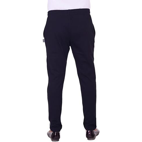 Vego Men's Regular Fit Cotton Trackpants (Vego-111-Navy-4Xl_Navy_4Xl) | Rise Style High Rise