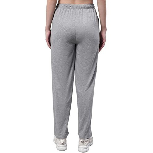 Mack Jonney Regular Fit Cotton Trackpant For Women (Pack Of 2)-D10_Blk_Mlg_002-Large, Multicolor