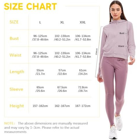 Sannidhi Women's Sun Protection Jacket Upf 50+ Full Zipper Long Sleeve Uv Hoodie Shirts Outdoor Athletic Jacket With Pocket Cooling Summer Clothing For Outdoor Hiking, L, Pink