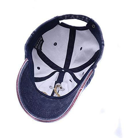 Handcuffs Cotton Unisex Baseball Caps Adjustable Stylish Sun Protective Cap For Men Women (Blue)