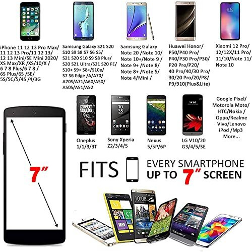 Bagilo Polyester Sweatproof And Water Resistant Armband | Cell Phone Holder | Armband Case With Card Key Pocket For Running, Gym And Outdoor Sports, All Smart Phones - Support Upto 6.5 Inches