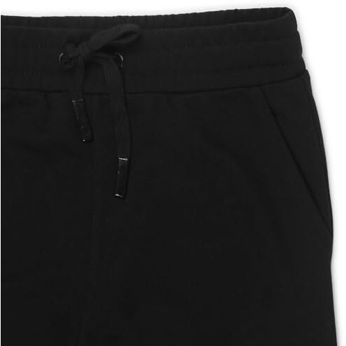 Alan Jones Clothing Boys Cargo Solid Joggers Mid Rise Track Pants (Black_13-14 Years)