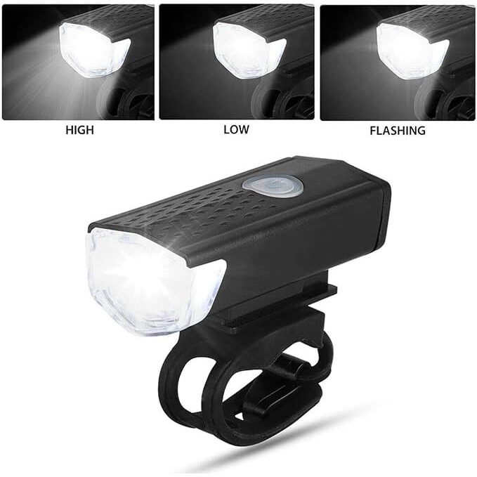 Gadget Deals Combo- Cycle Lights For Bicycle | Cycle Lights |3 Mode- Cycle Light | Cycle Bell | Cycle Lock For Bicycle | Cycle Light Kit | Cycle Lock | Cycle Lock With Key - Cycle Front Head Light