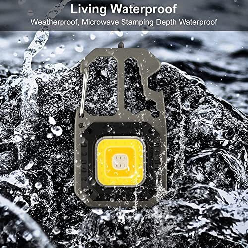Care 4 Cob Led Light Small Keychain Light With 800 Lumens With 3 Modes Of Lighting Portable Ideal For Camping Fishing And Blackouts