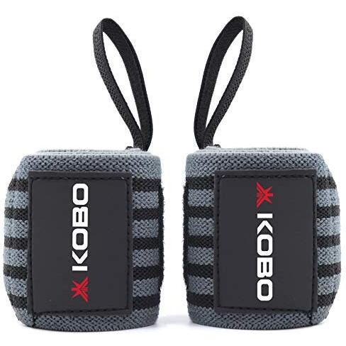 Kobo Wta-04 Power Cotton Gym Support (Grey-Black)