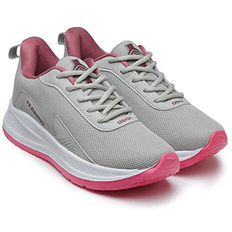 Asian Women's Firefly-09 Light Grey Mauve First Walker Shoe - 8 Uk
