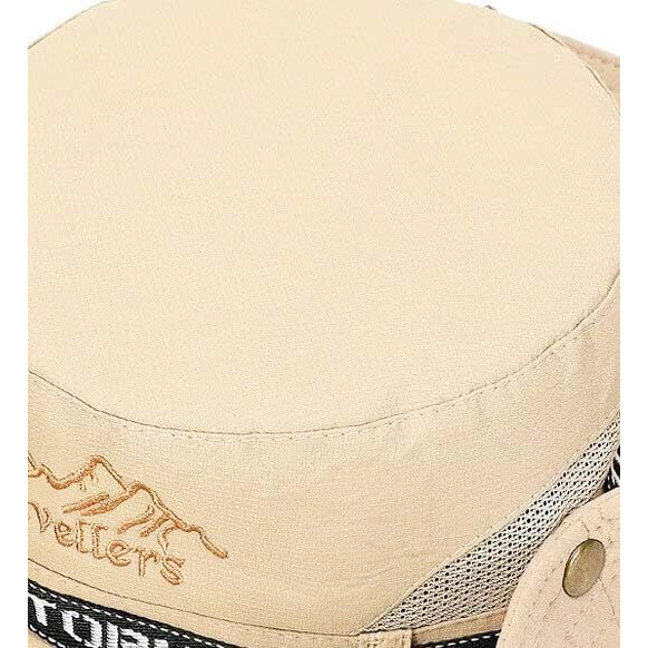 Alexvyan Beige Round Beach Sun Hats For Men Uv Protection Wide Brim Summer Cap For Boy Hat Uv Protection Breathable Casual Hat, Safari Hat Sun Protection Cap For Travelling Safari