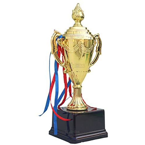 Toyshine Gold Cup Award Trophy For Winners,Award Ceremony And Appreciation Gift (Pc-201L),10.5 Inch Sstp