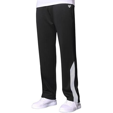 Flapfit Men's Track Pant For Men Forgym, Yoga Track Pants For Man Lower For Men Black