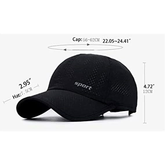 Handcuffs Unisex Nylon Sports Cap Adjustable Caps (Navy Blue,Free Size)