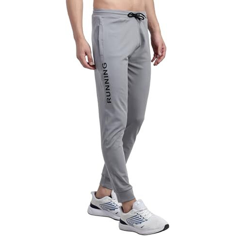 Blue Star Shark Men's Slim Fit Track Pants  Joggers For Running, Gym, Sports, And Casual Wear | Multipurpose Activewear Lower For Men & Boys | Stylish Summer Trousers & Night Pants, Size M
