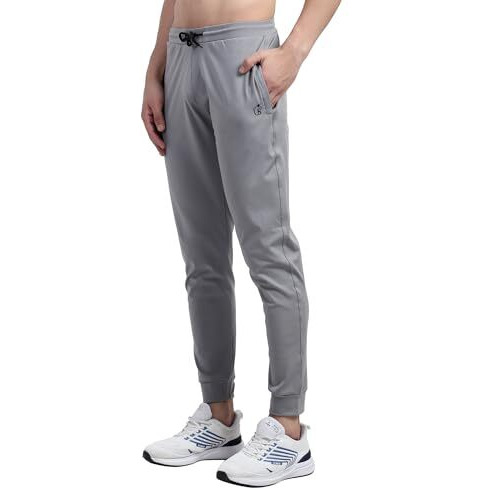 Blue Star Shark Men's Slim Fit Track Pants  Joggers For Running, Gym, Sports, And Casual Wear | Multipurpose Activewear Lower For Men & Boys | Stylish Summer Trousers & Night Pants, Size M