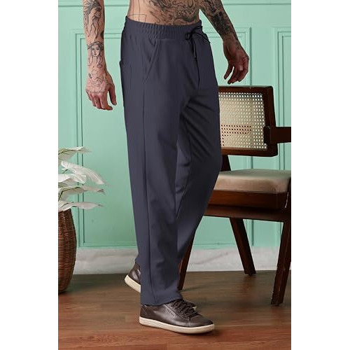 Urban Buccachi Men's Regular Track Pants (Trk-001-L(32)-Dark Grey