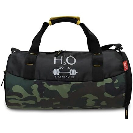 Sfane Camo Print Gym Bags For Men With Separate Shoe Compartment Sports Gym Bag For Women Duffle Bags For Gym, Duffel Bags Sports Bag - Camo Yellow
