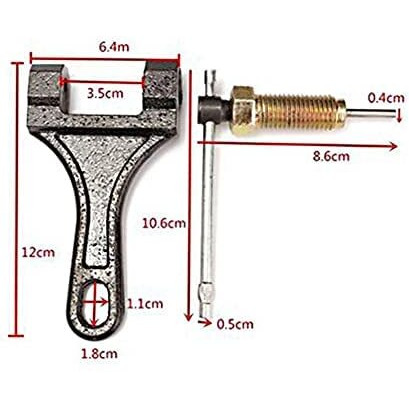 Inditrust Bicycle Chain Pin Remover Chain Breaker With Gloves Bike Link Breaker Splitter Mtb Cycle Repair Tool Bicycle Chain Puller Link Extractor Cycling Repair
