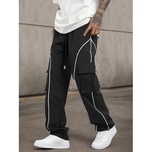 Lymio Track Pant For Men || Track Pants || Plain Track Pant (Tp-64-Black-L)