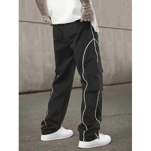 Lymio Track Pant For Men || Track Pants || Plain Track Pant (Tp-64-Black-L)