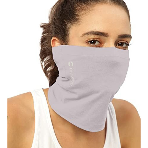 Freecultr Unisex Bamboo Bandana, Anti Microbial Super Soft & Comfort Fit, Breathable Multipurpose Headband, Face Mask For Dust Protection And Sun - Size Plain Pack Of 2-Peach, Sand