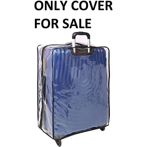 Sharp Cn 24 Transparent Protective Zipper Pvc Dust Proof Cover For Hard/Plastic Body Luggage/Suitcase Trolley Bags | Hard 2 | Size 24