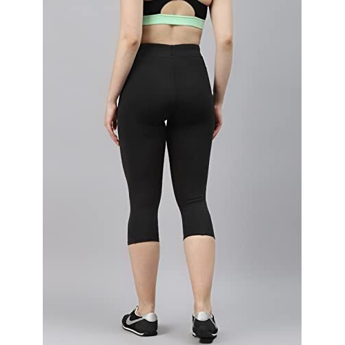 Blinkin Women's 3/4 Skinny Gym Wear Tights For Women With Side Pockets  Perfect For Active Wear, Yoga & Workout - The Ultimate Gym Pants For Women & Girls (204,Black,Size_Xl)
